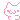 Kitty with a pink outline peeking over